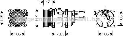 Prasco PEK242 - Компресор, климатизация vvparts.bg