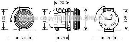 Prasco PRK029 - Компресор, климатизация vvparts.bg