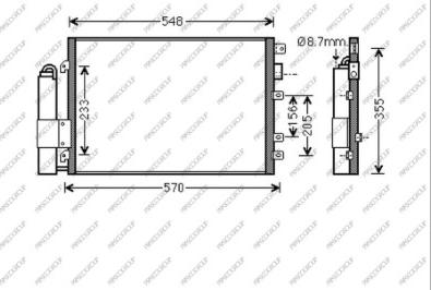 Prasco RN917C002 - Кондензатор, климатизация vvparts.bg
