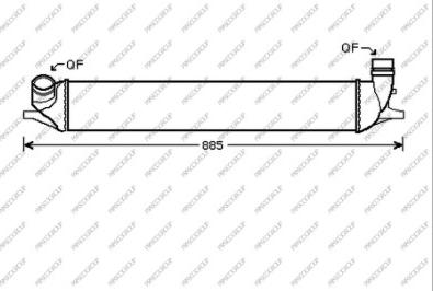 Prasco RN086N001 - Интеркулер (охладител за въздуха на турбината) vvparts.bg