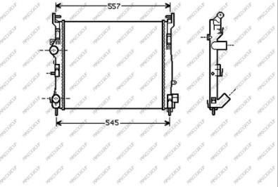 Prasco RN322R011 - Радиатор, охлаждане на двигателя vvparts.bg