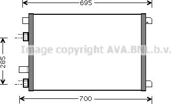 Prasco RT5305 - Кондензатор, климатизация vvparts.bg