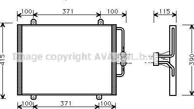 Prasco RT5201 - Кондензатор, климатизация vvparts.bg