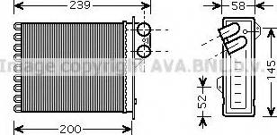 Prasco RT6398 - Топлообменник, отопление на вътрешното пространство vvparts.bg