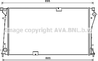 Prasco RT2490 - Радиатор, охлаждане на двигателя vvparts.bg