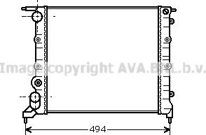 Prasco RT2042 - Радиатор, охлаждане на двигателя vvparts.bg