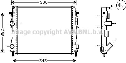 Prasco RT2309 - Радиатор, охлаждане на двигателя vvparts.bg