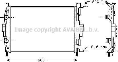 Prasco RT2307 - Радиатор, охлаждане на двигателя vvparts.bg