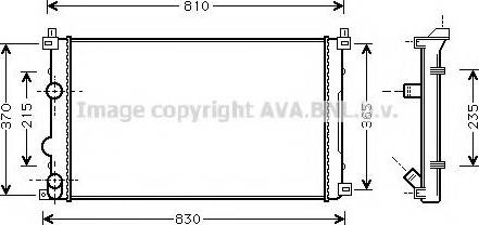 Prasco RT2321 - Радиатор, охлаждане на двигателя vvparts.bg