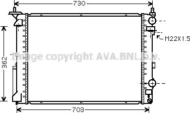 Prasco RT2259 - Радиатор, охлаждане на двигателя vvparts.bg