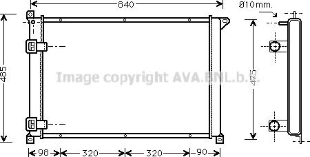 Prasco RTA2257 - Радиатор, охлаждане на двигателя vvparts.bg