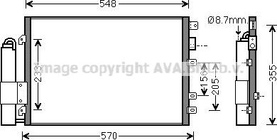 Prasco RTA5340D - Кондензатор, климатизация vvparts.bg