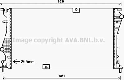 Prasco RTA2601 - Радиатор, охлаждане на двигателя vvparts.bg