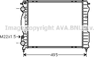 Prasco RTA2129 - Радиатор, охлаждане на двигателя vvparts.bg