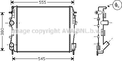 Prasco RTA2325 - Радиатор, охлаждане на двигателя vvparts.bg