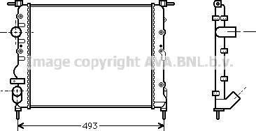 Prasco RTA2218 - Радиатор, охлаждане на двигателя vvparts.bg