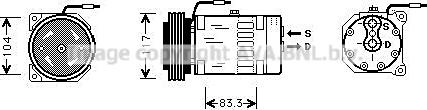 Prasco RTAK403 - Компресор, климатизация vvparts.bg