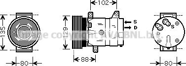 Prasco RTAK367 - Компресор, климатизация vvparts.bg