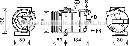 Prasco RTK481 - Компресор, климатизация vvparts.bg