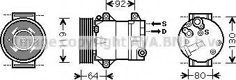 Prasco RTK429 - Компресор, климатизация vvparts.bg