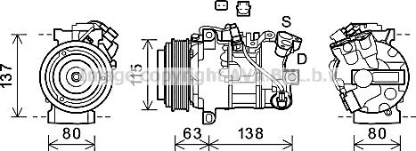 Prasco RTK630 - Компресор, климатизация vvparts.bg