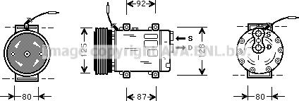 Prasco RTK067 - Компресор, климатизация vvparts.bg