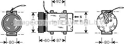 Prasco RTK075 - Компресор, климатизация vvparts.bg