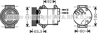 Prasco RTK369 - Компресор, климатизация vvparts.bg