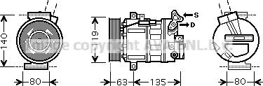 Prasco RTK389 - Компресор, климатизация vvparts.bg