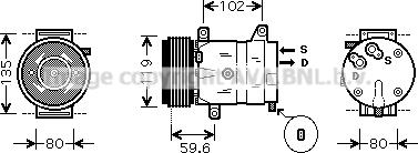 Prasco RTK385 - Компресор, климатизация vvparts.bg