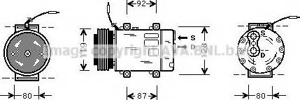 Prasco RTK283 - Компресор, климатизация vvparts.bg