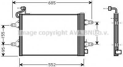 Prasco SA5007D - Кондензатор, климатизация vvparts.bg