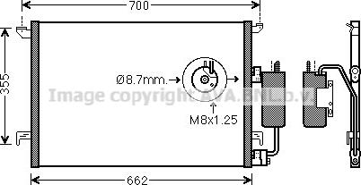 Prasco SB5060D - Кондензатор, климатизация vvparts.bg