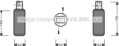 Prasco SBD044 - Изсушител, климатизация vvparts.bg