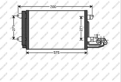 Prasco SK024C002 - Кондензатор, климатизация vvparts.bg