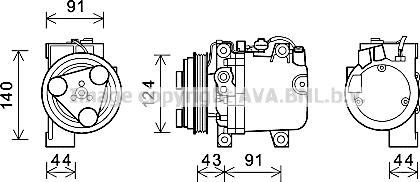 Prasco SUK088 - Компресор, климатизация vvparts.bg