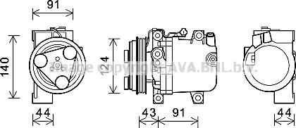 Prasco SUK109 - Компресор, климатизация vvparts.bg