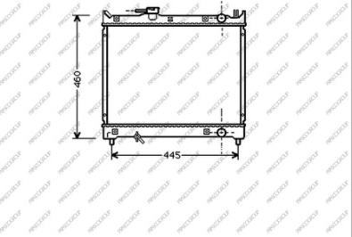 Prasco SZ048R001 - Радиатор, охлаждане на двигателя vvparts.bg