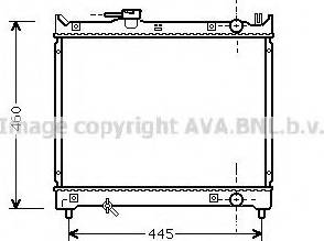 Prasco SZ2044 - Радиатор, охлаждане на двигателя vvparts.bg