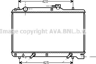 Prasco SZ2048 - Радиатор, охлаждане на двигателя vvparts.bg