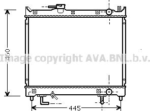 Prasco SZ2071 - Радиатор, охлаждане на двигателя vvparts.bg