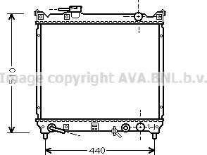 Prasco SZ2072 - Радиатор, охлаждане на двигателя vvparts.bg