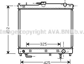 Prasco SZ2109 - Радиатор, охлаждане на двигателя vvparts.bg