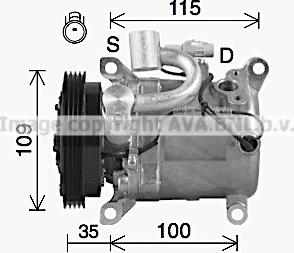 Prasco SZK118 - Компресор, климатизация vvparts.bg