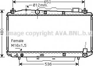 Prasco TO2348 - Радиатор, охлаждане на двигателя vvparts.bg