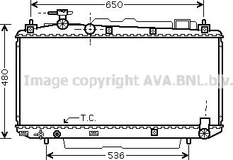 Prasco TO2305 - Радиатор, охлаждане на двигателя vvparts.bg