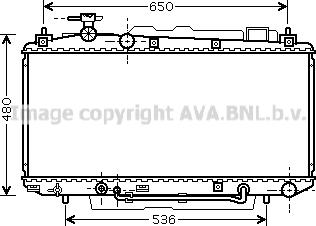 Prasco TO2306 - Радиатор, охлаждане на двигателя vvparts.bg