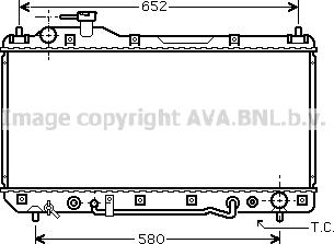 Prasco TO2298 - Радиатор, охлаждане на двигателя vvparts.bg