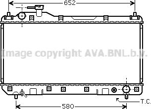 Prasco TO2297 - Радиатор, охлаждане на двигателя vvparts.bg