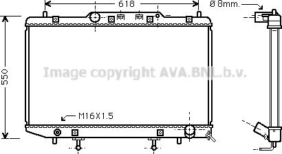 Prasco TO2255 - Радиатор, охлаждане на двигателя vvparts.bg